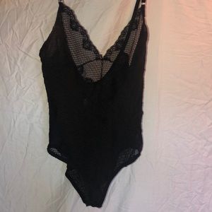 Black lace bodysuit